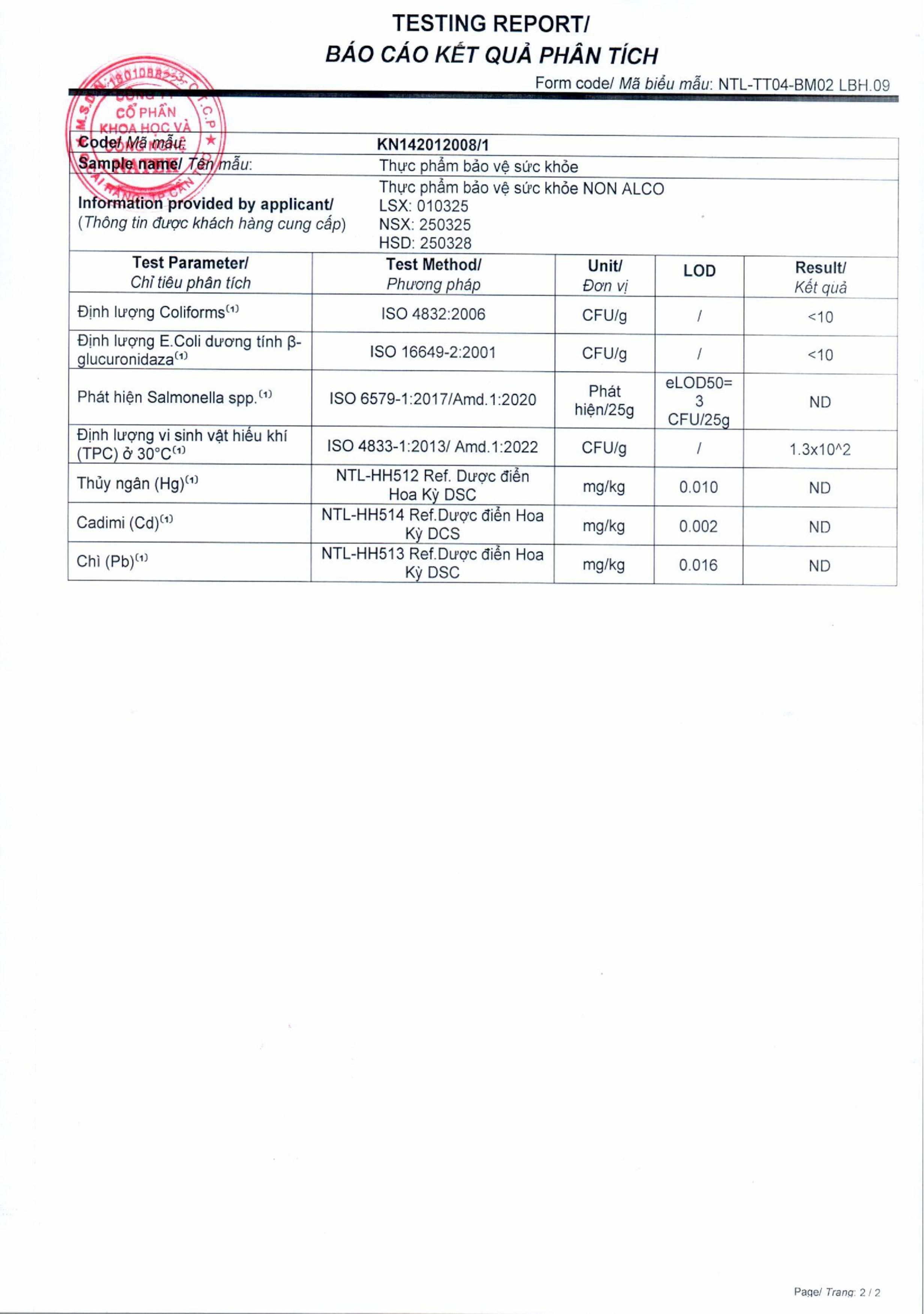 Viên ngậm giải rượu Non Alco 